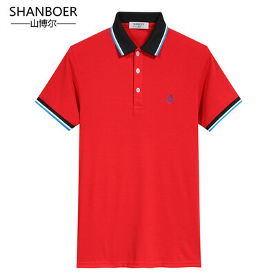 

Polo Men 2018 Hot Regular Sale Solid Polo Brand Clothing New Men Shirt Business Contrast Color Male Short Sleeve Embroidery