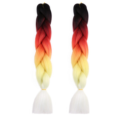 

2T 3T Jumbo Braids Hairstyles Hair For Russian Women Colors Synthetic Braiding Hair