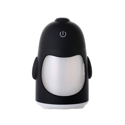 

TOMNEW USB Mini Cool Mist Humidifier 150ML Portable Ultrasonic Penguin Air Diffuser with LED Night Light for Home Office or Car