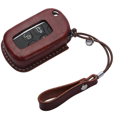 

Bopai handmade keychain High quality suede leather car key case Customized car keychain brown