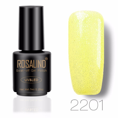 

ROSALIND Gel 1S 7ML Color Diamond Series Glitter Nail Gel Polish UV LED Soak-Off Nail Art Base Top Coat Needed gel lacquer