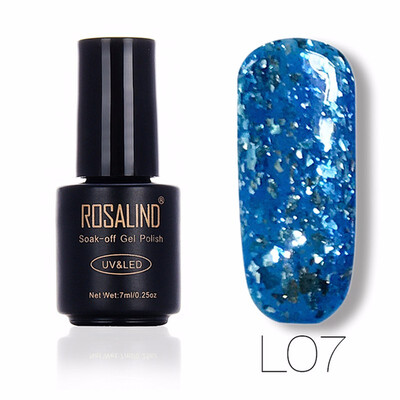 

ROSALIND Gel 1S 7ml Meteor Fragment Gel Glitter Nail Polish UV Led Manicure Nail Polish Nail Art Gel Lacquer Soak Off 12 Colors