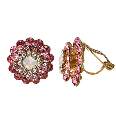 

Yoursfs Clip Earrings For Non Pierced Ears 18k White/Rose Gold Plated Fashion Lady Clip-On Earrings