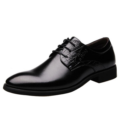 

Mens Business Faux Leather Shoes Lace Up Smart Formal Dress Office Wedding Shoes