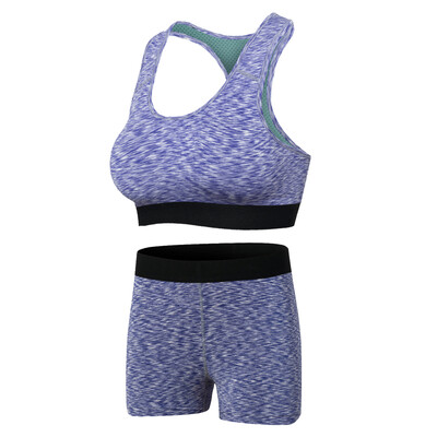 

Yoga Set Fitness Sport Suit Bra Running Shorts Sportswear Compression Crop Top