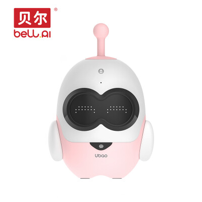 

Bell Youbao Ubao Intelligent Robot Child Early Learning Accompany Learning Robot Interactive Dialogue Remote Family Memory Pink White