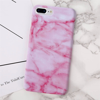 

Gold Plating Marble Case For iPhone 7 8 6 6s Plus Ultra Thin Hard PC