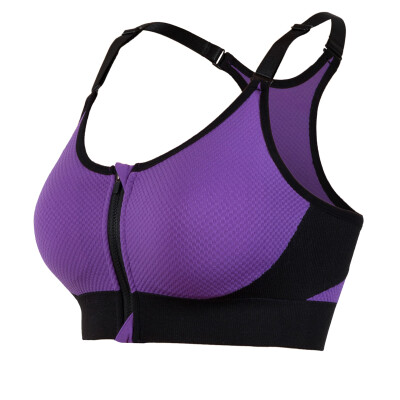 

Front Zipper Bra Push Up Running Bra For Girls Breathable Sports Bra