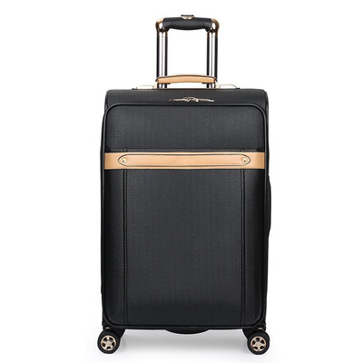 

High quanlity PU suitcase luggage women mens travel trolley box suitcases rolling Business computer bag Silent universal wheel