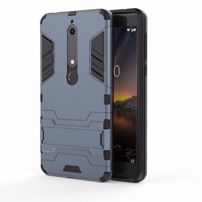 

for Nokia 6 2018 2nd Gen TA-1054 for Nokia 61 WIERSS Shockproof Hard Case for Nokia 6 2017 Combo Armor Case Cover Fundas