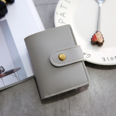 

British Style Ladies Students Trendy Retro Two-fold Car Sewing Small Wallet