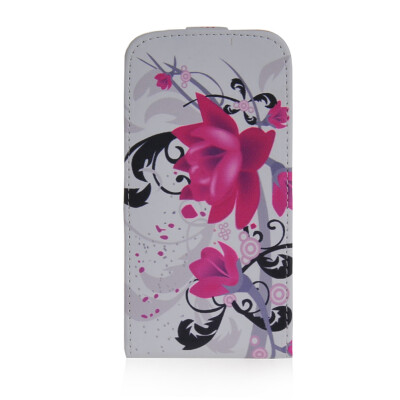 

MOONCASE Flower Style Leather Bottom Flip Pouch Case Cover for Samsung Galaxy S5 I9600