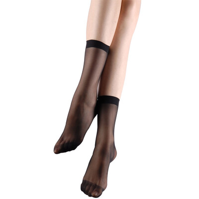 

Longsan stockings women thin transparent crystal socks 20 pairs of black all yards