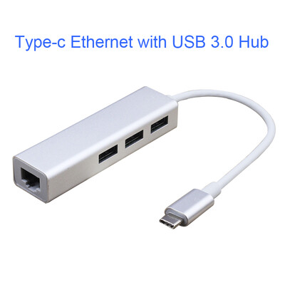 

Type C Hub USB Hub with Type-c Port to Network Wire Port&3 USB 30 Port Fast Transfer Data Charging etc