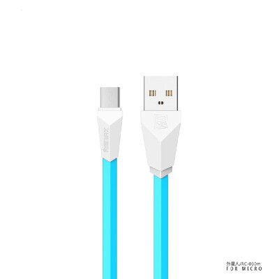 

REMAX ALIENS 21A Micro USB data cable Diamond noodle Flat Charger sync data Flexible cable for samsungxiaomiLGsony