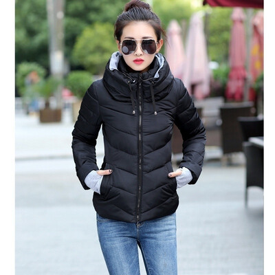 

2017 Winter Jacket Women Parka Thick Winter Outerwear Plus Size Down Coat Short Slim Design Cotton-padded Jackets&Coats