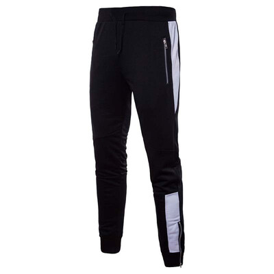 

2018 New Mens Fashion&Leisure Splice Pants Sports Pants Pencil Pants