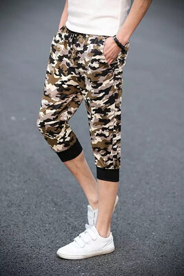 

Slim mens cropped pants casual running mens sports shorts casual running pants
