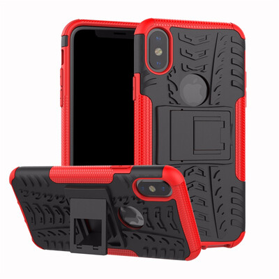 

Goowiiz Phone Case For Iphone 78X Armor Tire Texture Rugged Protection PCTPU Full Protection