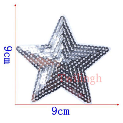 

1 Pcs Patches Iron-on Sew-on Sliver Gold Star Embroidery Motif Applique Garment Children Women DIY Clothes Sticker Wedding Party