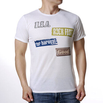 

Mens Summer Letter Print Fit Tees
