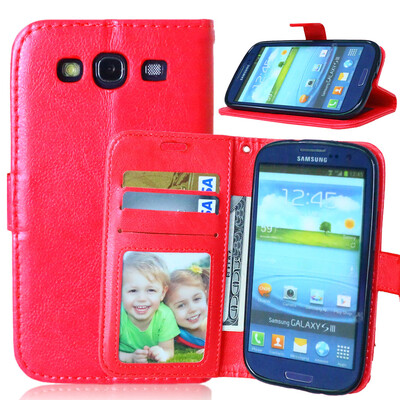

MOONCASE чехол для Samsung Galaxy S3/S3 Mini / S4/S4 Mini /S6 /S6 edge/ S6 edge Plus Фолио Флип Слот кожаный бумажник карты и складная подставка Feature крышки мешка