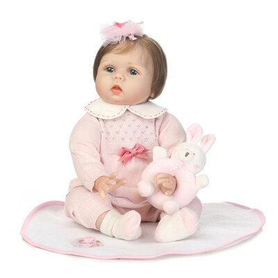 

55 cm Lifelike Doll Reborn Realistic Soft Silicone Vinyl Reborn Baby Dolls For Girls Kids Gifts Russia Delivery
