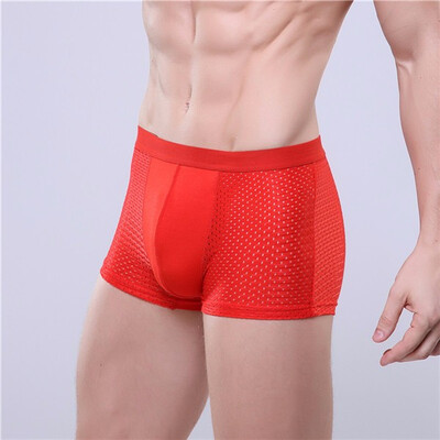 

1 Pc Seamless Boxer Ultra Thin Short Sexy Mens Underwear Ice Silk Soft Underpants Shorts Breathable