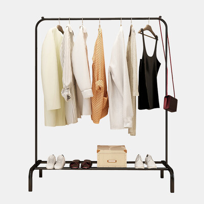 

FOOJO drying rack clothes rail single pole floor folding balcony bedroom hanger