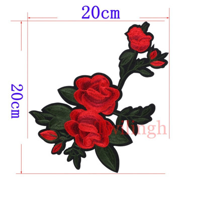 

twilingh Patches Sewing On Iron-On Accessories Flower Embroidered Sequined Patches For Women Dress Clothing