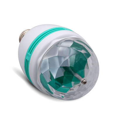 

UK STOCK E27 3W RGB LED Auto Rotating DJ Disco Stage Light Xmas Party Lamp Bulb