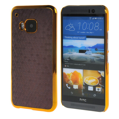 

MOONCASE Flash Flake Skin Gold Chrome Hard Back Case Cover for HTC One M9 Purple