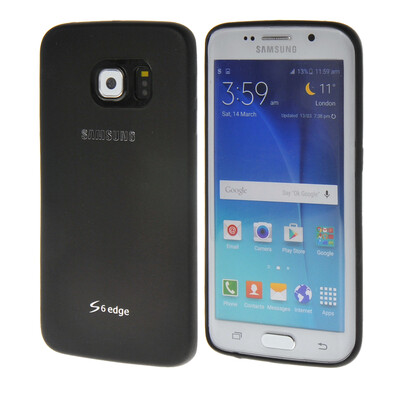 

MOONCASE Жесткий Прорезиненные резиновое покрытие Разрабатывают чехол для Samsung Galaxy S6 Edge Черный