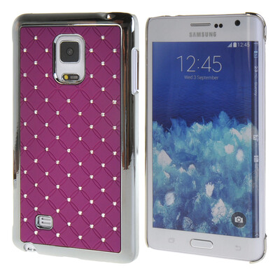 

MOONCASE Жесткий Хром горный хрусталь Bling Звезда обложка чехол для Samsung Galaxy Note Edge N9150 фиолетовый