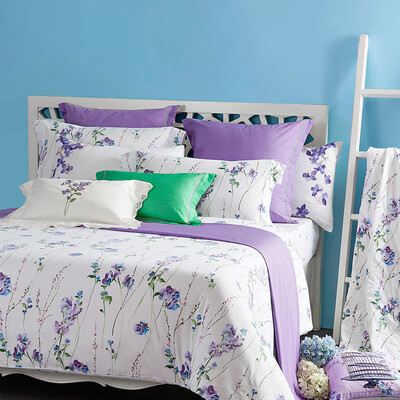 

Meng Jie home textiles produced MEE bedding sets cotton printing four sets of cotton bed sheets quilt fresh garden flowers Creek 15 meters bed 200 230cm