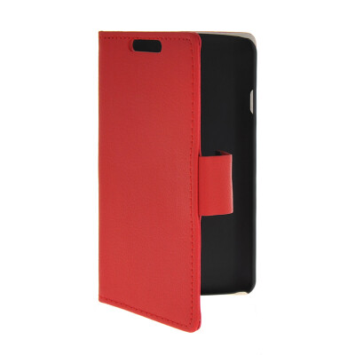 

MOONCASE Slim Leather Side Flip Wallet Card Slot Pouch Stand Shell Back ЧЕХОЛ ДЛЯ LG F70 Red