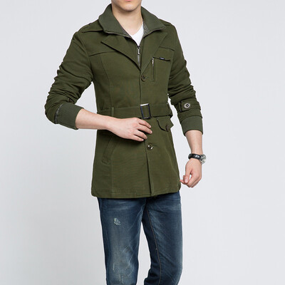 

Necini™ Man'S New winter long section of the men's long coat jacket youth