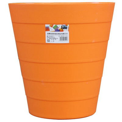 

EMEO EDO Household Trash Can Kitchen Kitchen Cleaner Office Waste Paper Basin TH2002 Orange