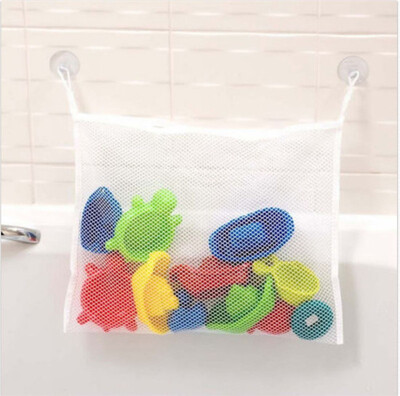 

NicerDicer Kids Baby Bath Time Toy Tidy Storage Suction Cup Bag Mesh Bathroom Organiser Net