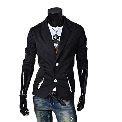 

Zogaa New Mens Suit 7 Points Sleeve Slim