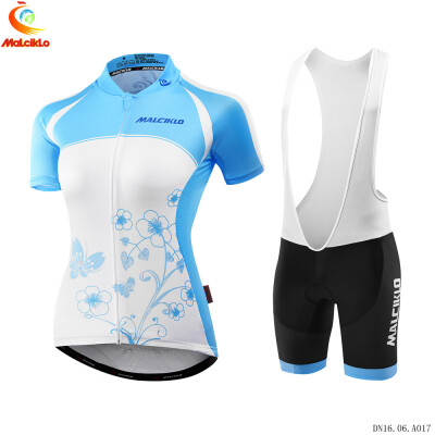 

Malciklo 2018 Summer Womens Cycling Jersey Bib Tights Woman Short Bike Compression Suits Quick Dry