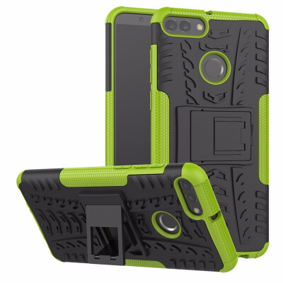 

Goowiiz Phone Case For Huawei Y9 2018Honor 10 Armor Tire Texture Rugged Protection PCTPU Full Protection