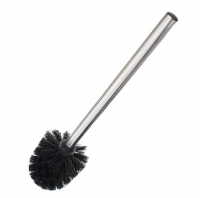 

Cntomlv 1pc Durable WC Bathroom Toilet Brush with Stainless Steel Handle White Black Head Bathroom Cleaning Tools