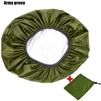 

TACTIFANS 210D Bag Rain Cover 35L Protable Waterproof Anti-tear Dustproof Anti-UV Backpack Silver Coating with storage bag
