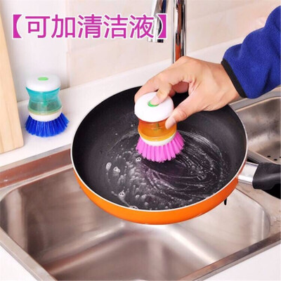 

Cntomlv 2pcs Hot Selling Kitchen Washing Utensils Pot Dish Brush With Washing Up Liquid Soap Dispenser Tool Brush