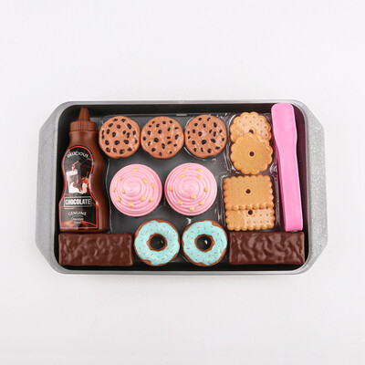 

BOOM LIGHT Tasty Treats Play Food Set Sweets Playset Set Of 16 Pcs Basic Skills Development XG1-18