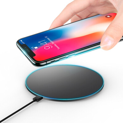 

Youjia Apple X8Plus wireless charger iPhone8 mobile phone fast charge Android mobile phone USB universal charging base for millet mix2sSamsung S8S9 black