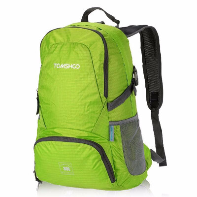 

TOMSHOO 30L Ultra Lightweight Waterresistant Nylon Outdoor Backpack Travel Trekking Foldable Bag