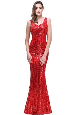 

Long Sequins Evening Dress Formal Prom Party Gown Bridesmaid Mermaid Dresses