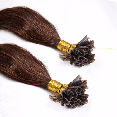 

Bhf Hair Fusion Hair Extensions Human Remy Hair Brown Platinum Blonde Straight Custom Capsule Keratin U-Tip Human Hair Extensions